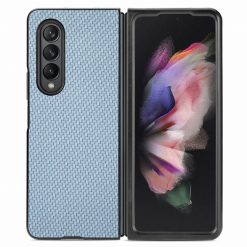 Lacné Kryty | Kryt Cross Pattern Slim modrý – Samsung Galaxy Z Fold 3 | Lacné Kryty