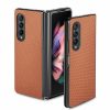 Lacné Kryty | Kryt Cross Pattern Slim zelený – Samsung Galaxy Z Fold 3 | Lacné Kryty