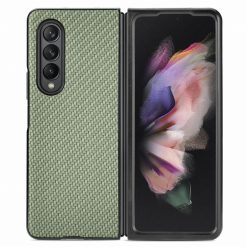 Lacné Kryty | Kryt Cross Pattern Slim zelený – Samsung Galaxy Z Fold 3 | Lacné Kryty
