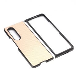 Lacné Kryty | Kryt Cross Pattern Slim žltý – Samsung Galaxy Z Fold 3 | Lacné Kryty