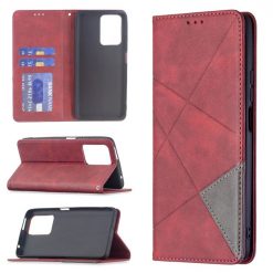 Knižkové puzdro Rhombus červené – Xiaomi 11T / 11T Pro | Lacné Kryty Lacné Kryty | Knižkové puzdro Rhombus červené – Xiaomi 11T / 11T Pro | Lacné Kryty