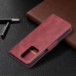 Peňaženkové puzdro Retro Lambskin červené – Xiaomi 11T / 11T Pro | Lacné Kryty Lacné Kryty | Peňaženkové puzdro Retro Lambskin červené – Xiaomi 11T / 11T Pro | Lacné Kryty