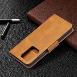 Lacné Kryty | Peňaženkové puzdro Retro Lambskin žlté – Xiaomi 11T / 11T Pro | Lacné Kryty