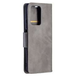 Lacné Kryty | Peňaženkové puzdro Retro Lambskin sivé – Xiaomi 11T / 11T Pro | Lacné Kryty