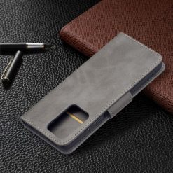 Lacné Kryty | Peňaženkové puzdro Retro Lambskin sivé – Xiaomi 11T / 11T Pro | Lacné Kryty