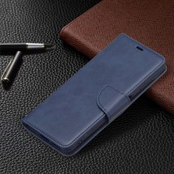 Lacné Kryty | Peňaženkové puzdro Retro Lambskin modré – Xiaomi 11T / 11T Pro | Lacné Kryty