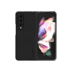 Lacné Kryty | Kryt Imeeke Plain Leather čierny – Samsung Galaxy Z Fold 3 | Lacné Kryty