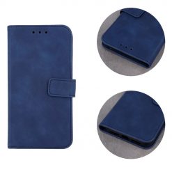 Lacné Kryty | Knižkové puzdro Smart Velvet modré – Samsung Galaxy A22 5G | Lacné Kryty