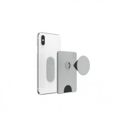 Lacné Kryty | Držiak PopSockets PopWallet+ Tech Grey | Lacné Kryty