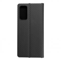 Lacné Kryty | Knižkové puzdro Luna Carbon čierne – Samsung Galaxy S20 FE | Lacné Kryty