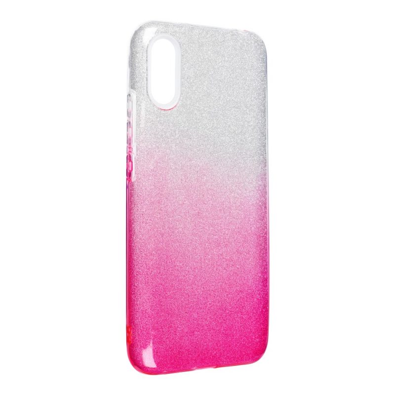 Lacné Kryty | Ligotavý Kryt Forcell Shining transparentno-ružový – Xiaomi Redmi 9A / 9AT