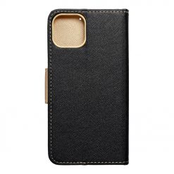Lacné Kryty | Peňaženkové puzdro Fancy Book čierno-zlaté – Apple iPhone 13 | Lacné Kryty