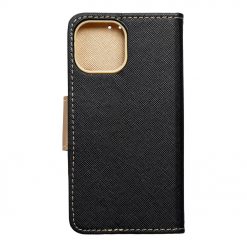 Lacné Kryty | Peňaženkové puzdro Fancy Book čierno-zlaté – Apple iPhone 13 Mini | Lacné Kryty