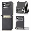 Kryt Litchi Pattern Folding Leather modrý – Samsung Galaxy Z Flip 3 | Lacné Kryty Lacné Kryty | Kryt Litchi Pattern Folding Leather modrý – Samsung Galaxy Z Flip 3 | Lacné Kryty