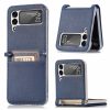 Kryt Litchi Pattern Folding Leather čierny – Samsung Galaxy Z Flip 3 | Lacné Kryty Lacné Kryty | Kryt Litchi Pattern Folding Leather čierny – Samsung Galaxy Z Flip 3 | Lacné Kryty