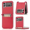 Kryt Litchi Pattern Folding Leather modrý – Samsung Galaxy Z Flip 3 | Lacné Kryty Lacné Kryty | Kryt Litchi Pattern Folding Leather modrý – Samsung Galaxy Z Flip 3 | Lacné Kryty