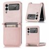 Kryt Litchi Pattern Folding Leather hnedý – Samsung Galaxy Z Flip 3 | Lacné Kryty Lacné Kryty | Kryt Litchi Pattern Folding Leather hnedý – Samsung Galaxy Z Flip 3 | Lacné Kryty