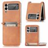 Kryt Litchi Pattern Folding Leather ružový – Samsung Galaxy Z Flip 3 | Lacné Kryty Lacné Kryty | Kryt Litchi Pattern Folding Leather ružový – Samsung Galaxy Z Flip 3 | Lacné Kryty