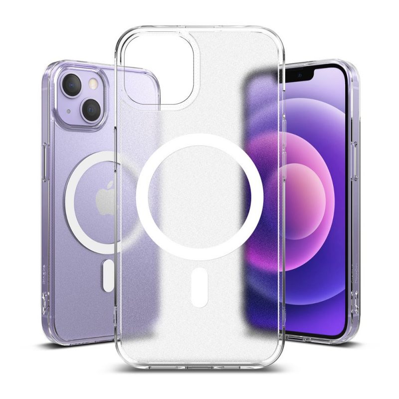 Lacné Kryty | Magnetický pevný kryt Ringke Fusion Magnetic hard case (kompatibilný s MagSafe) transparentný – Apple iPhone 13 Mini