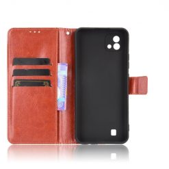 Lacné Kryty | Knižkové puzdro Shockproof Horse Texture hnedé – Realme C11 2021 | Lacné Kryty