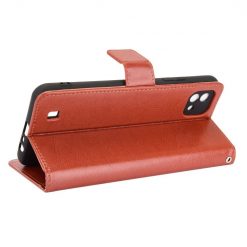 Lacné Kryty | Knižkové puzdro Shockproof Horse Texture hnedé – Realme C11 2021 | Lacné Kryty