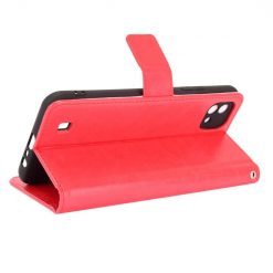 Knižkové puzdro Shockproof Horse Texture červené – Realme C11 2021 | Lacné Kryty Lacné Kryty | Knižkové puzdro Shockproof Horse Texture červené – Realme C11 2021 | Lacné Kryty