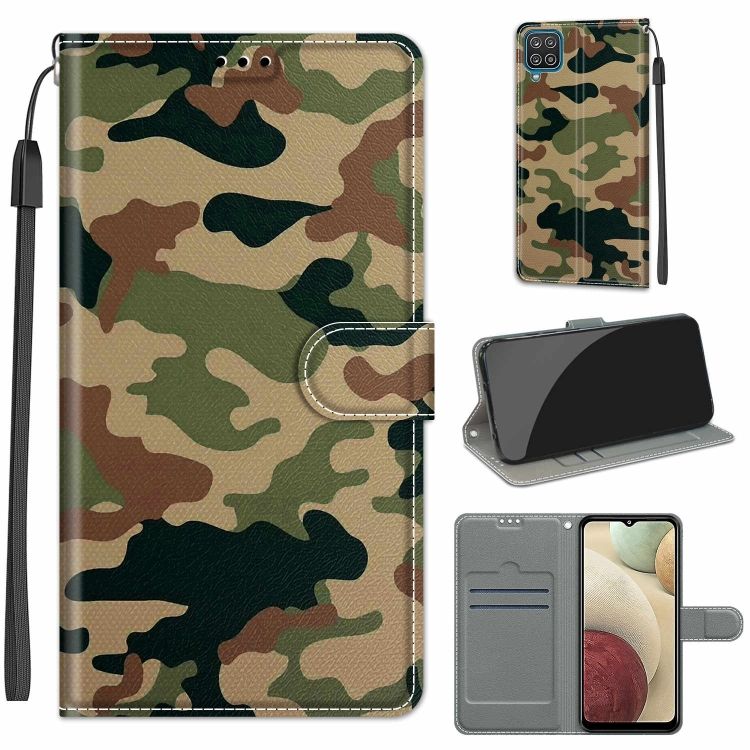 E-shop Knižkové puzdro Trendy Cross case Kamufláž – Samsung Galaxy A12 / M12