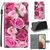 Lacné Kryty | Knižkové puzdro Trendy Cross case Ruža s kvapkami – Samsung Galaxy A12 / M12 | Lacné Kryty