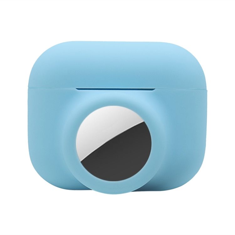 Silikónové puzdro Resistant 2 v 1 modré – Apple AirPods Pro + Apple AirTag