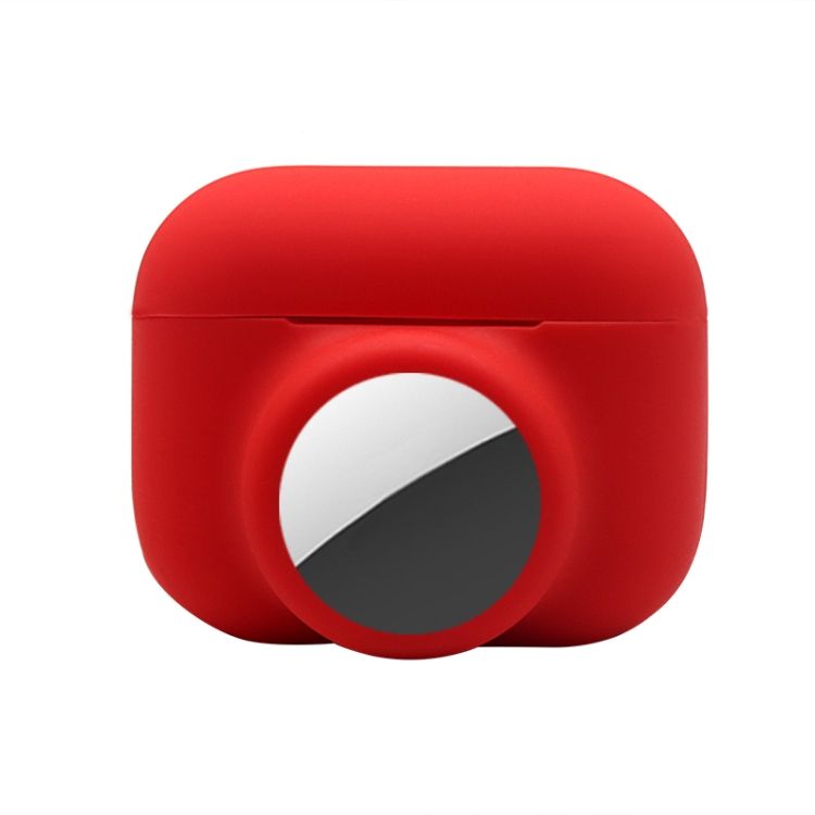 Silikónové puzdro Resistant 2 v 1 červené – Apple AirPods Pro + Apple AirTag