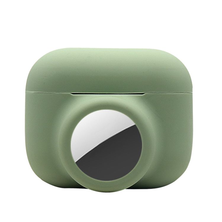 E-shop Silikónové puzdro Resistant 2 v 1 olivovo zelené – Apple AirPods Pro + Apple AirTag