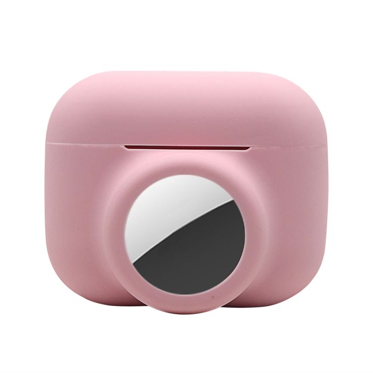 Silikónové puzdro Resistant 2 v 1 ružové – Apple AirPods Pro + Apple AirTag