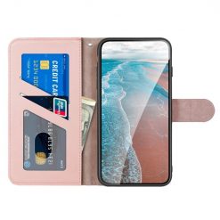Lacné Kryty | Peňaženkové puzdro Embossing Pattern Jeleň ružové – Xiaomi Redmi 9A / 9AT | Lacné Kryty
