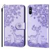 Lacné Kryty | Peňaženkové puzdro Embossing Pattern Jeleň ružové – Xiaomi Redmi 9A / 9AT | Lacné Kryty