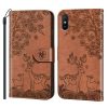 Peňaženkové puzdro Embossing Pattern Jeleň fialové – Xiaomi Redmi 9A / 9AT | Lacné Kryty Lacné Kryty | Peňaženkové puzdro Embossing Pattern Jeleň fialové – Xiaomi Redmi 9A / 9AT | Lacné Kryty