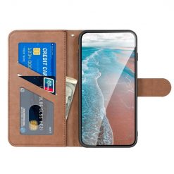 Lacné Kryty | Peňaženkové puzdro Embossing Pattern Jeleň hnedé – Xiaomi Redmi 9A / 9AT | Lacné Kryty