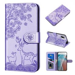 Peňaženkové puzdro Embossing Pattern Jeleň fialové – Xiaomi Mi 11 Lite | Lacné Kryty Lacné Kryty | Peňaženkové puzdro Embossing Pattern Jeleň fialové – Xiaomi Mi 11 Lite | Lacné Kryty