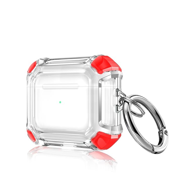 Puzdro Anti-drop case transparentno-červené – Apple AirPods 3