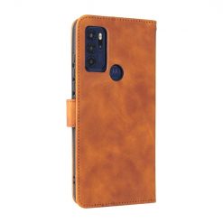 Peňaženkové puzdro Solid hnedé – Motorola Moto G60s | Lacné Kryty Lacné Kryty | Peňaženkové puzdro Solid hnedé – Motorola Moto G60s | Lacné Kryty