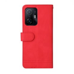 Knižkové puzdro Skin Feel case červené – Xiaomi 11T / 11T Pro | Lacné Kryty Lacné Kryty | Knižkové puzdro Skin Feel case červené – Xiaomi 11T / 11T Pro | Lacné Kryty