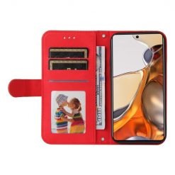 Knižkové puzdro Skin Feel case červené – Xiaomi 11T / 11T Pro | Lacné Kryty Lacné Kryty | Knižkové puzdro Skin Feel case červené – Xiaomi 11T / 11T Pro | Lacné Kryty