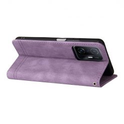Knižkové puzdro Skin Feel case fialové – Xiaomi 11T / 11T Pro | Lacné Kryty Lacné Kryty | Knižkové puzdro Skin Feel case fialové – Xiaomi 11T / 11T Pro | Lacné Kryty