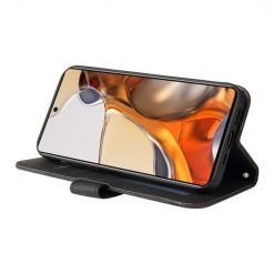 Knižkové puzdro Skin Feel case čierne – Xiaomi 11T / 11T Pro | Lacné Kryty Lacné Kryty | Knižkové puzdro Skin Feel case čierne – Xiaomi 11T / 11T Pro | Lacné Kryty