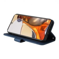 Knižkové puzdro Skin Feel case modré – Xiaomi 11T / 11T Pro | Lacné Kryty Lacné Kryty | Knižkové puzdro Skin Feel case modré – Xiaomi 11T / 11T Pro | Lacné Kryty