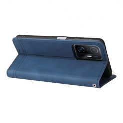 Knižkové puzdro Skin Feel case modré – Xiaomi 11T / 11T Pro | Lacné Kryty Lacné Kryty | Knižkové puzdro Skin Feel case modré – Xiaomi 11T / 11T Pro | Lacné Kryty