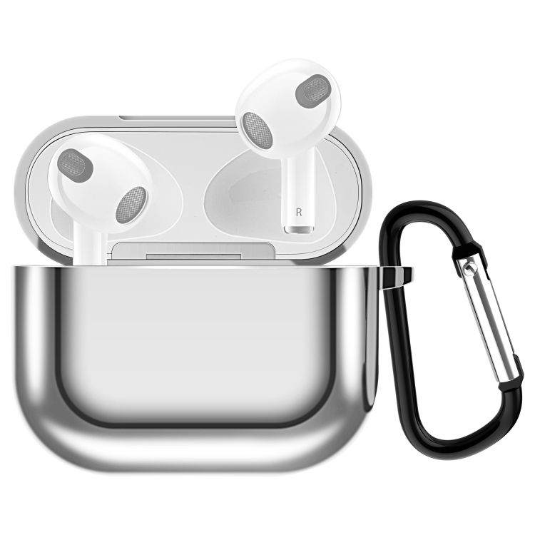 Puzdro Electroplating case strieborné – Apple AirPods 3