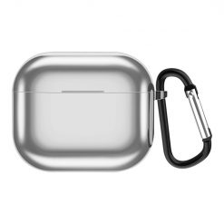 Lacné Kryty | Puzdro Electroplating case strieborné – Apple AirPods 3 | Lacné Kryty