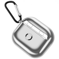 Lacné Kryty | Puzdro Electroplating case strieborné – Apple AirPods 3 | Lacné Kryty