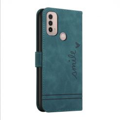 Peňaženkové puzdro Retro Smile zelené – Motorola Moto E20 / E30 / E40 | Lacné Kryty Lacné Kryty | Peňaženkové puzdro Retro Smile zelené – Motorola Moto E20 / E30 / E40 | Lacné Kryty