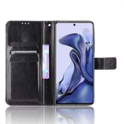 Knižkové puzdro Shockproof Horse Texture čierne – Xiaomi 11T / 11T Pro | Lacné Kryty Lacné Kryty | Knižkové puzdro Shockproof Horse Texture čierne – Xiaomi 11T / 11T Pro | Lacné Kryty